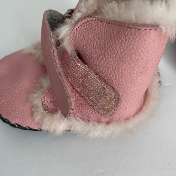 Pediped Infant Velcro Booties Pink 6-12 months - Picture 5 of 7